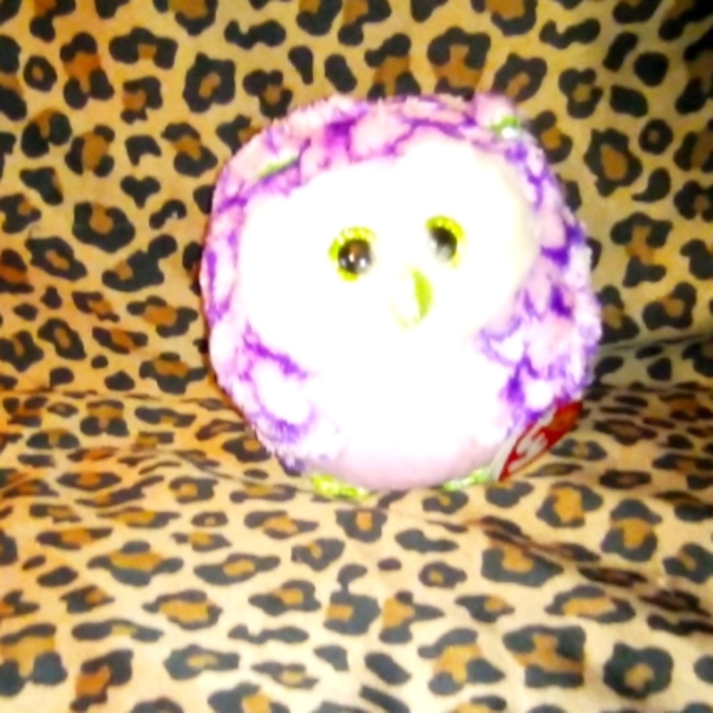 🟣TY Beanie Ballz 'Ozzy'🦉🟣